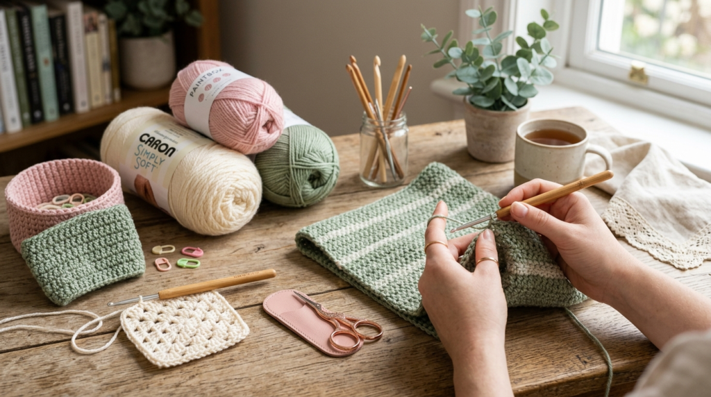 Easy crochet projects for beginners featuring handmade crochet ideas.